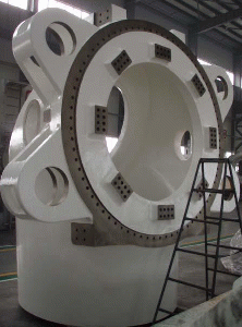 wind power casting, hub, ductile iron casting